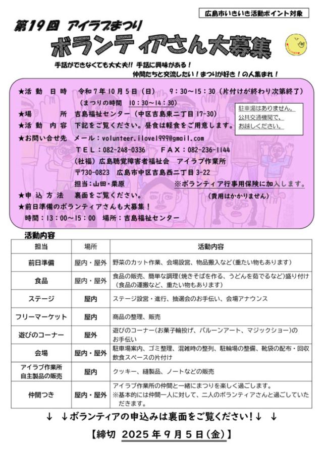 ボランティア募集_19回‗チラシのサムネイル